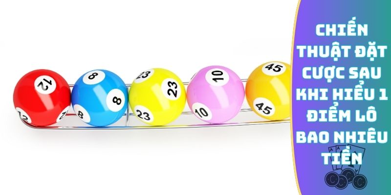 Chiến thuật đặt cược sau khi hiểu 1 điểm lô bao nhiêu tiền